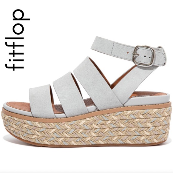 Fitflop Shoes - Fitflop Eloise Espadrille suede wedge sandals